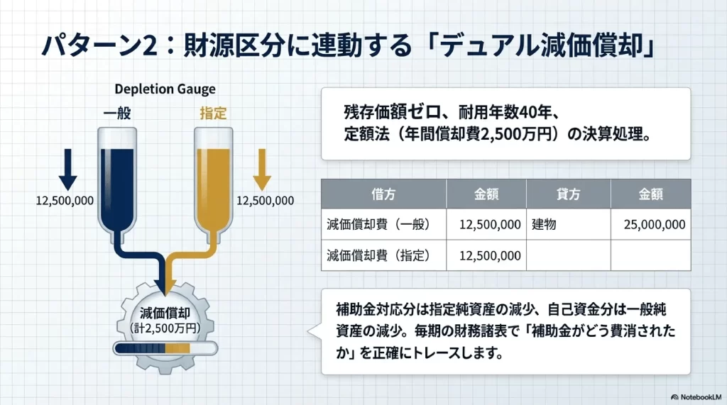 財源区分に連動する「デュアル減価償却」