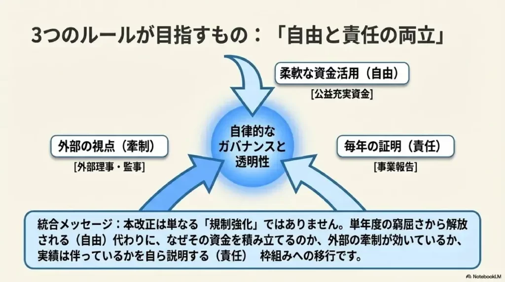３つのルールが目指すもの。自由と責任の両立