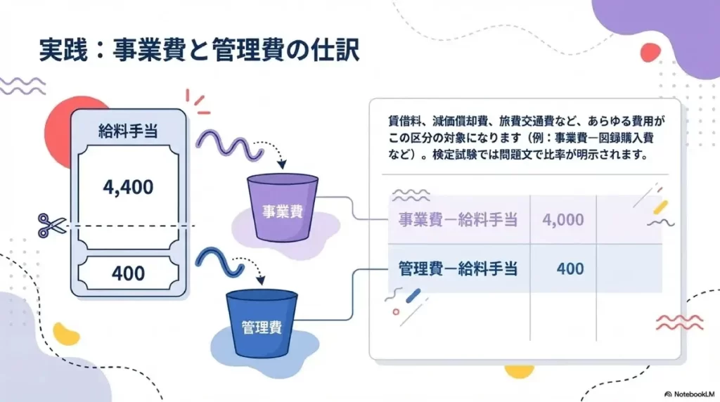 実践：事業費と管理費の仕訳