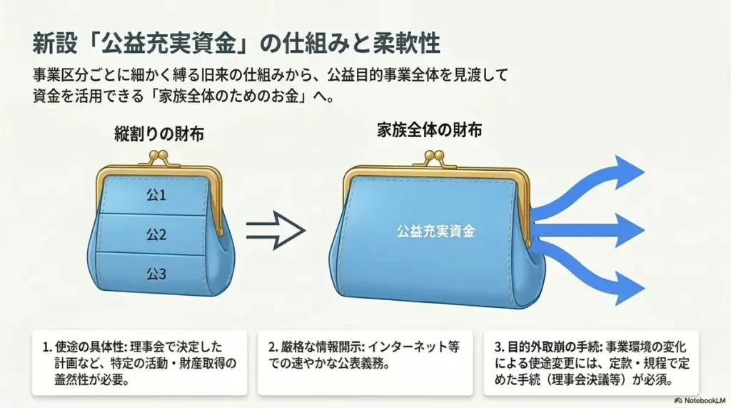 公益充実資金の仕組みと柔軟性